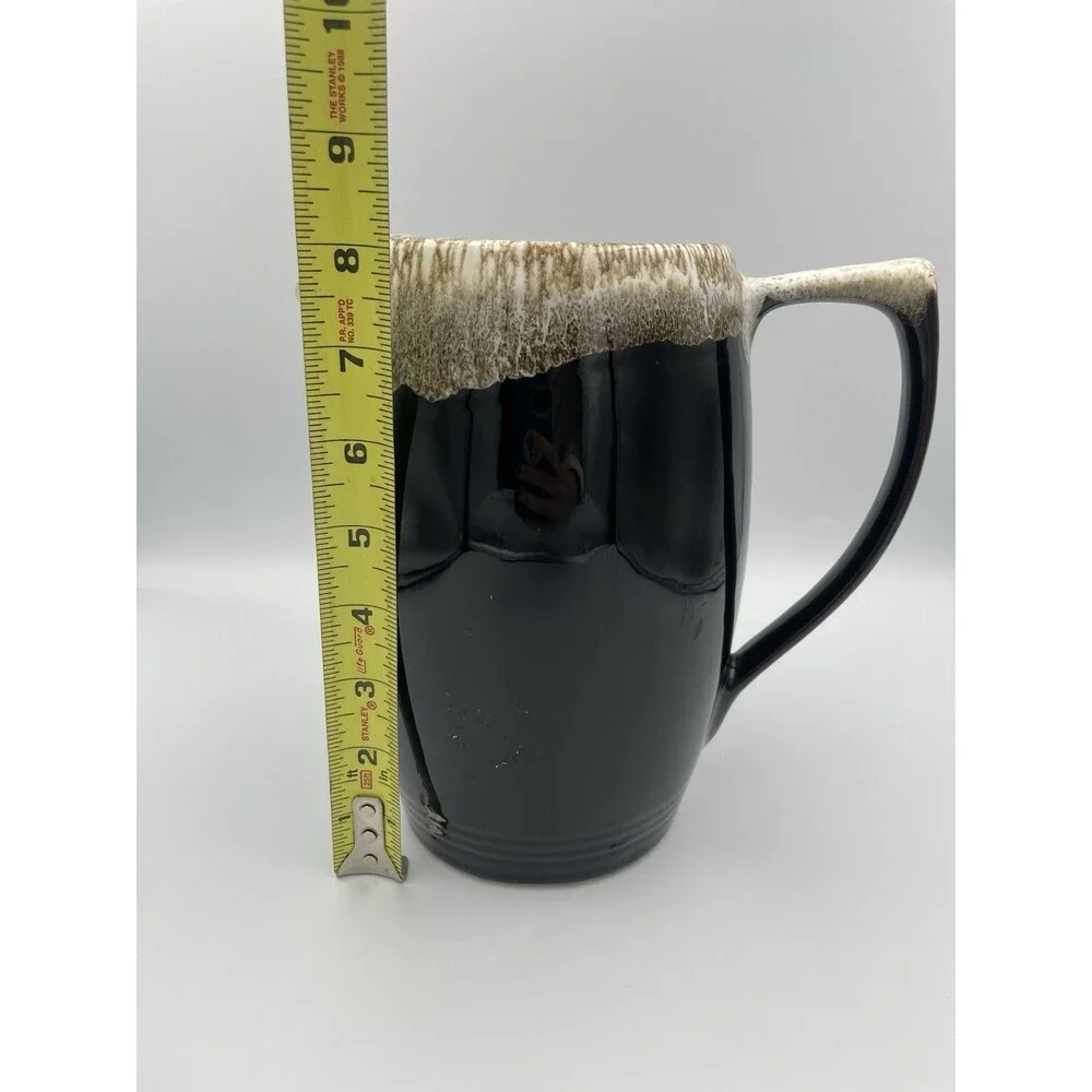 Vintage 60oz #416 Pfaltzgraff GOURMET BROWN DRIP GLAZED Stoneware 8.25” PITCHER